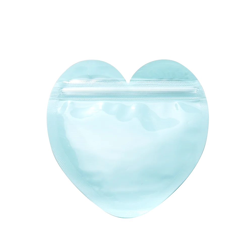 10pcs/lot Heart shaped Jewelry Self Sealing Bag Jewelry Pouch with Clear Display Window Jewelry Packaging Gift Storage Bag
