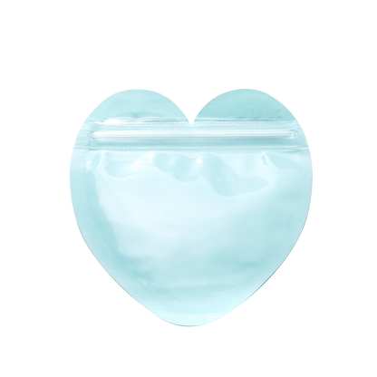 10pcs/lot Heart shaped Jewelry Self Sealing Bag Jewelry Pouch with Clear Display Window Jewelry Packaging Gift Storage Bag