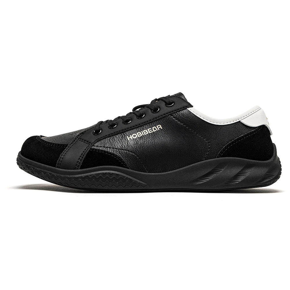HOBIBEAR Women Men Barefoot Shoes Wide Toe Box Lightweight Sneakers Casual Color-Blocking Artificial Leather Walking Shoes