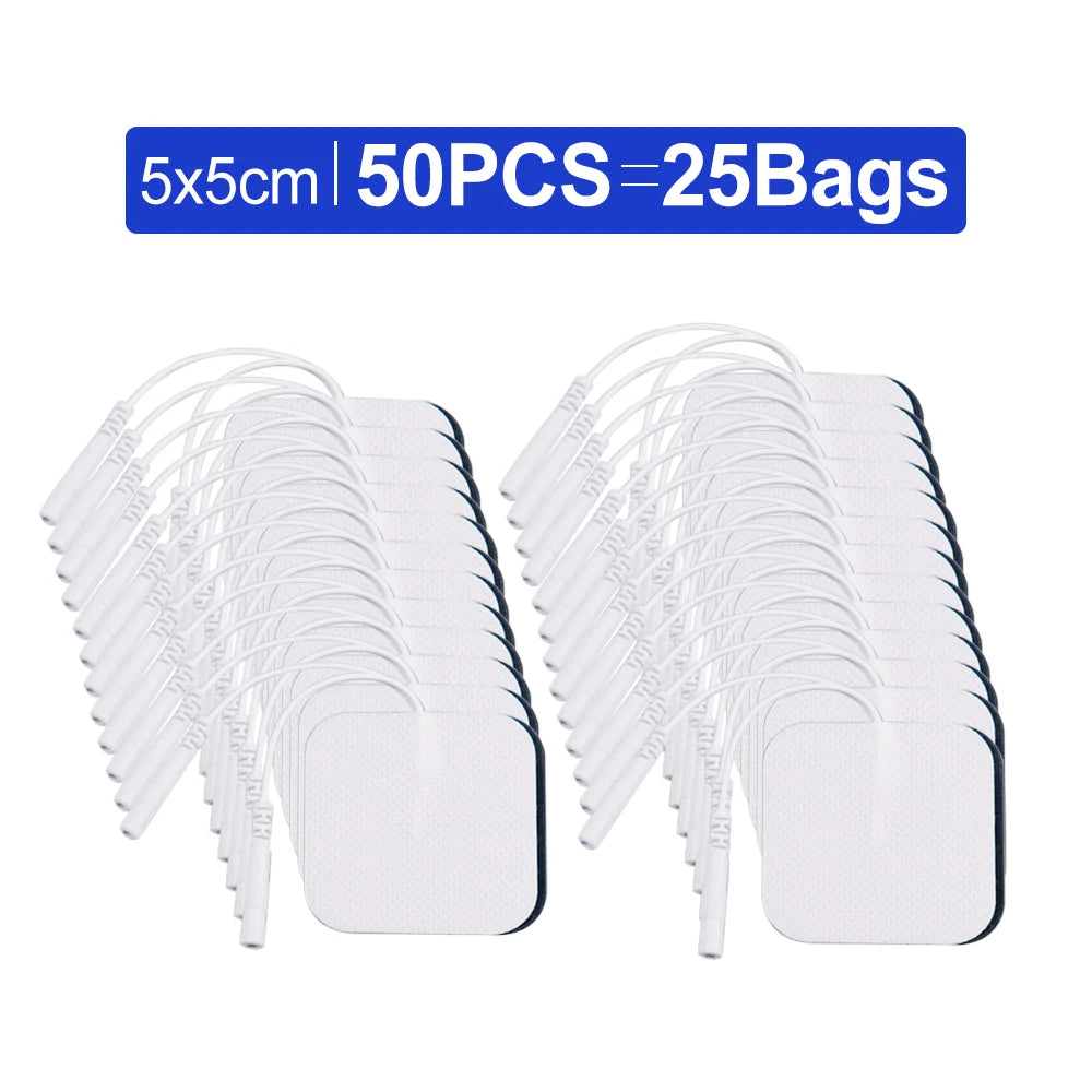 Electrodes Pads 5x9cm 5x5cm Non-woven Fabric Self Adhesive Replacement Massage Patch for Muscle Electrostimulator Massager