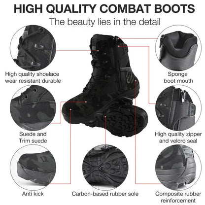 Men's Boots 2026 New Combat Shoes For Men Outdoor Sport Climb Mountains Cross Country Men Sneakers sapatos masculinos