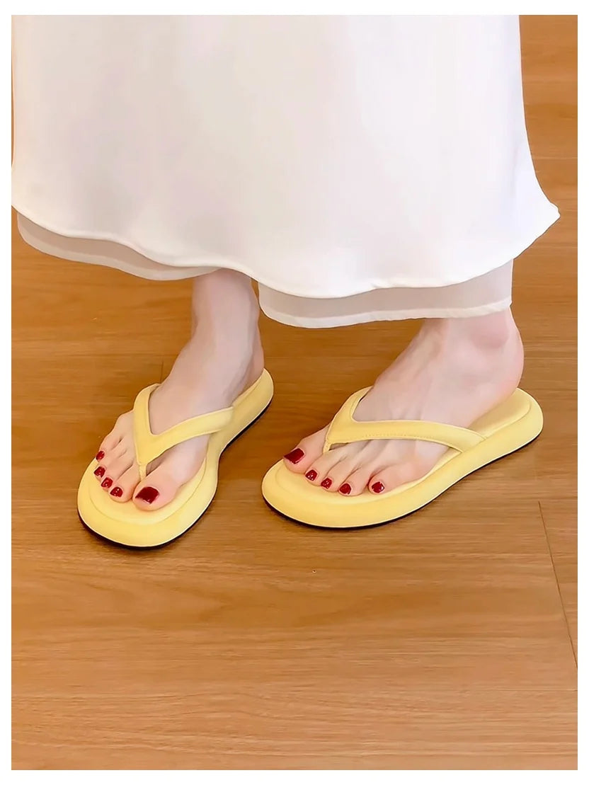 Women's Toe-Post Flat Sandals in Colour Options
