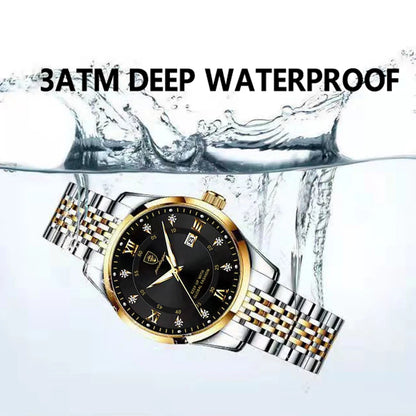 POEDAGAR Original Woman Watch Waterproof Stainless Steel Luminous Date Fashion Ladies Wristwatch Business Quartz Women’s Watches