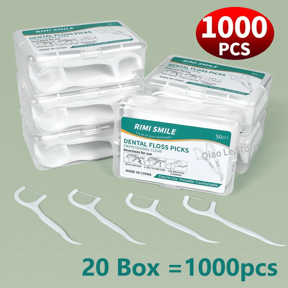 1/2/3/5/10 Box Portable Disposable Dental Floss Plastic Toothpick High-tension Dental Floss Stick Dental Floss Box ﻿Oral Care