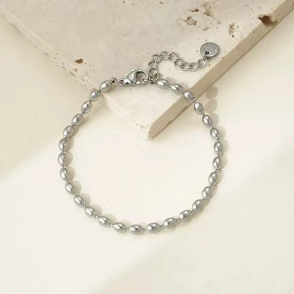 Stainless Steel Round Pendant Chain Bracelet jewelry