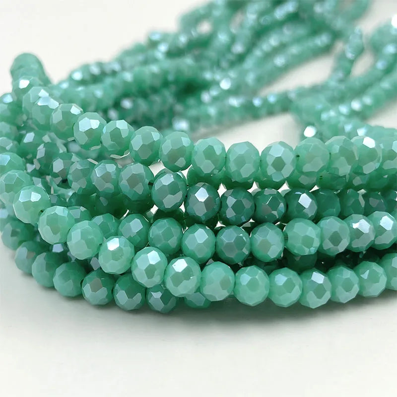 Colorful 2/3/4/6/8/10mm Austria Faceted Crystal Glass Beads For Jewelry Making DIY Accessories