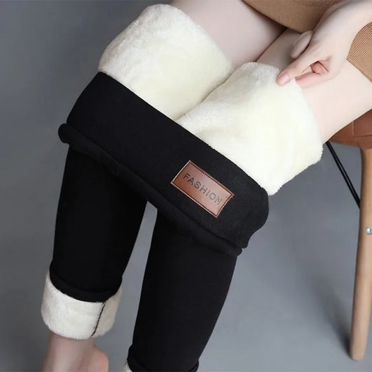 Women's High-Waisted Fleece-Lined Leggings