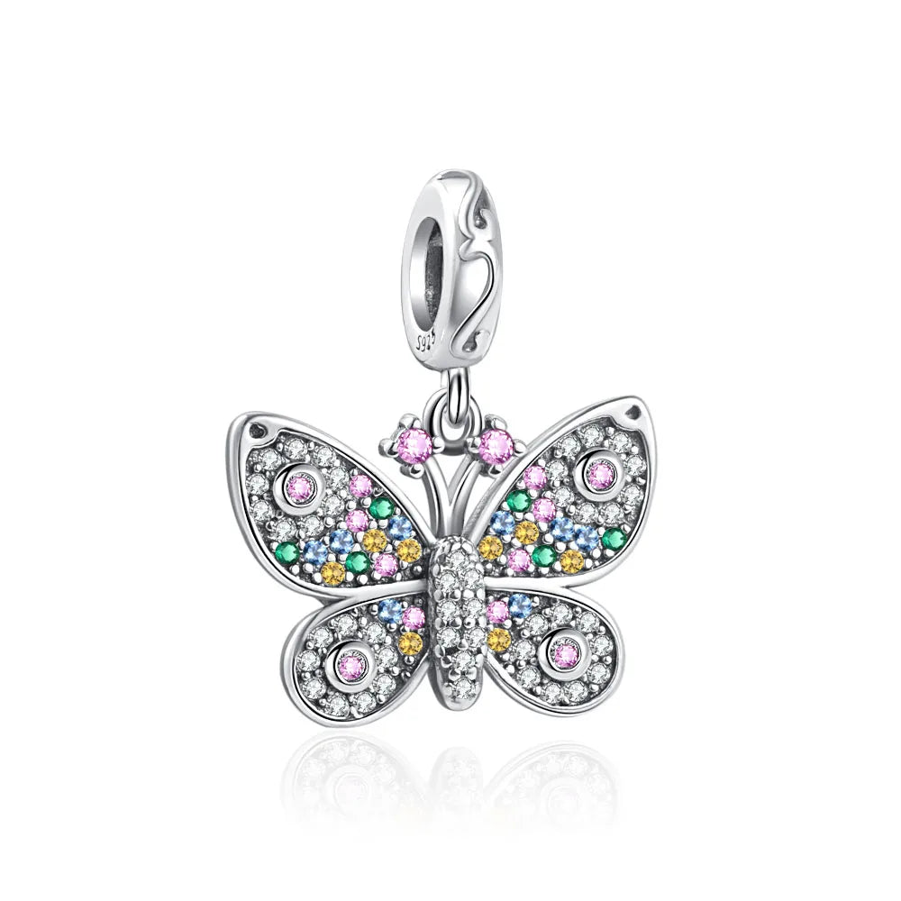 2025 New Hot Sale Hummingbird, firefly, butterfly Charm Beads Fit 925 Sterling Silver Original women Bracelet DIY Jewelry Gift