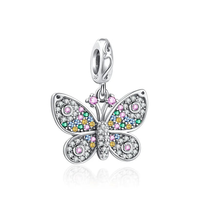 2025 New Hot Sale Hummingbird, firefly, butterfly Charm Beads Fit 925 Sterling Silver Original women Bracelet DIY Jewelry Gift