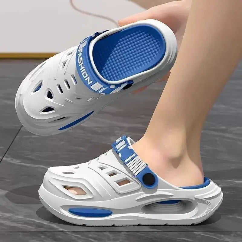 Men's Summer Sport Slippers Anti-slip Leisure Sandals Soft Bottom Outdoor Beach Shoes Breathable Comfortable Thick Bottom Sandal