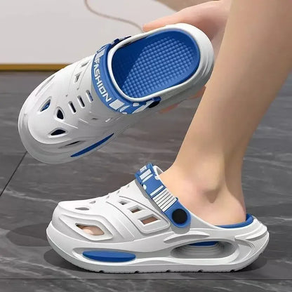 Men's Summer Sport Slippers Anti-slip Leisure Sandals Soft Bottom Outdoor Beach Shoes Breathable Comfortable Thick Bottom Sandal