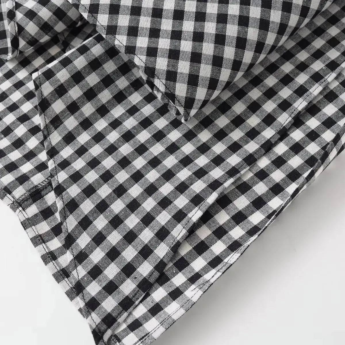 2026 Spring Summer Fashion Women's Plaid Straight High Waist Long Midi Skirts Lady Vintage Chic Pleated Trendy Side Slit Dress