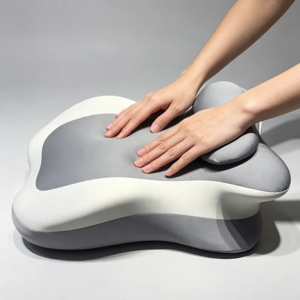 Wedge Memory Foam Pillow Ergonomic Multi-Positional Body Pillow with Removable Cover Soft Support Pillow