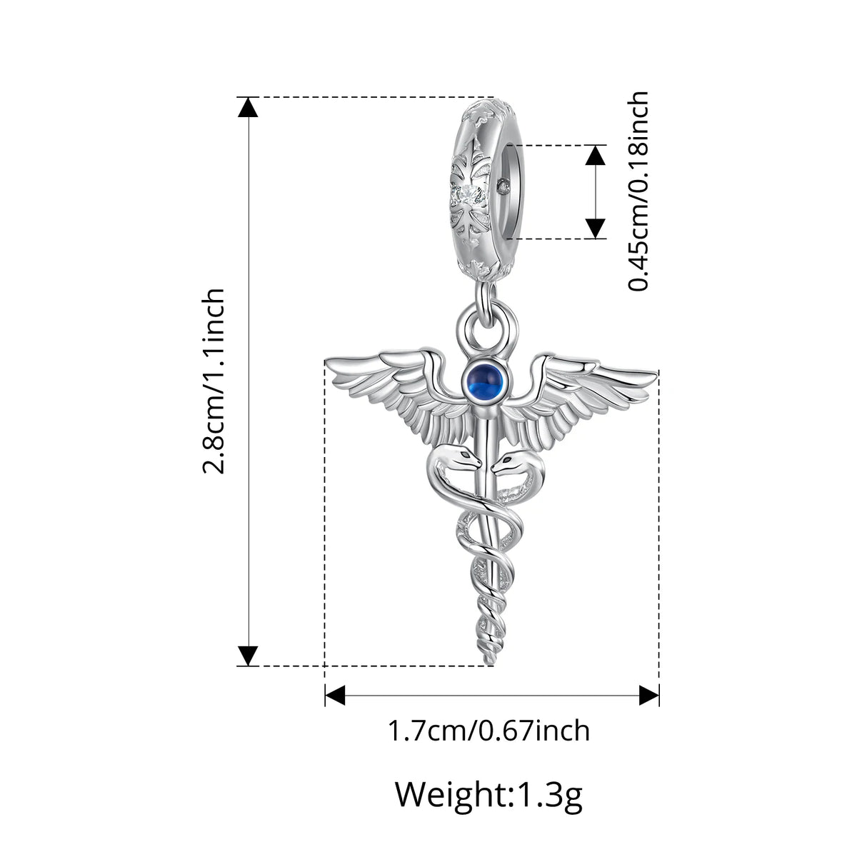 Bamoer 925 Sterling Silver Red Heart Skull Pendant Jesus Cross Beads for Women Bracelet Accessories DIY Religious Beliefs Gift