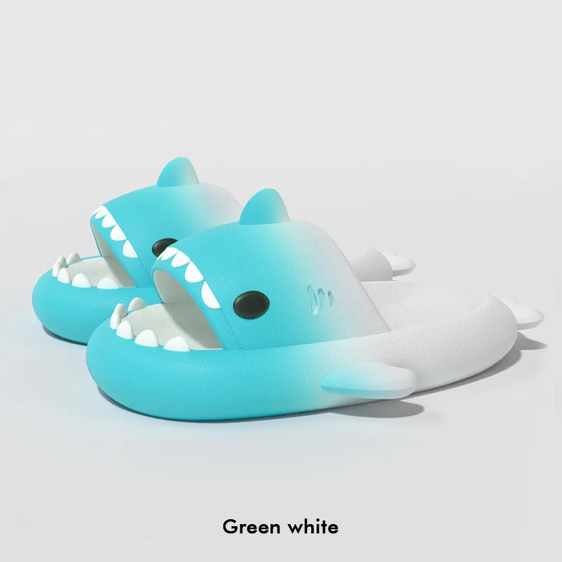 Couples Shark Slippers Women Cartoon Sandals Fashion Men Flip Flops Indoors Bathroom Cute Summer Outdoor Beach Slides Shoes