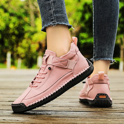 Women's Stitched Lace-Detail Casual Shoes