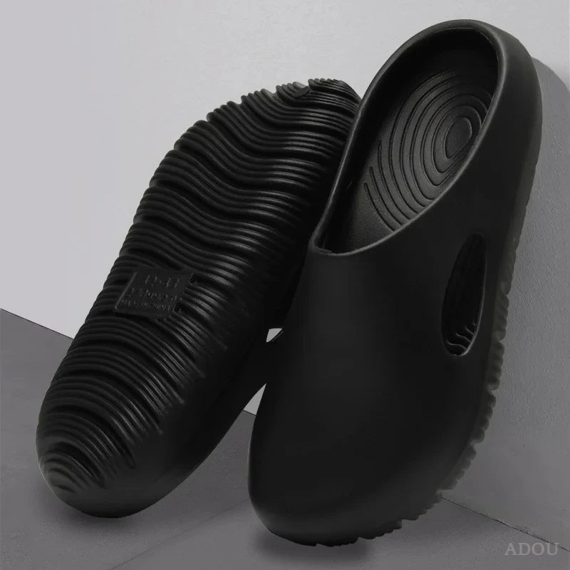 EVA Bread Men's Anti-Slip Odor-Resistant Outdoor Sandals Sports Beach Slippers for Casual Comfortable Footwear