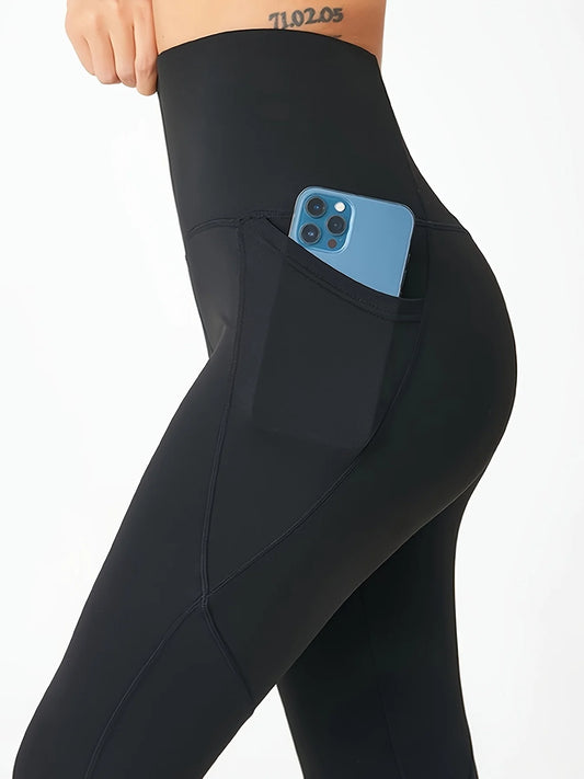 High-Waist Tummy Control Yoga Pants Women's Fitness Butt Lifting Tight Running Sport Pants Summer Cross-Border Exercise Leggings