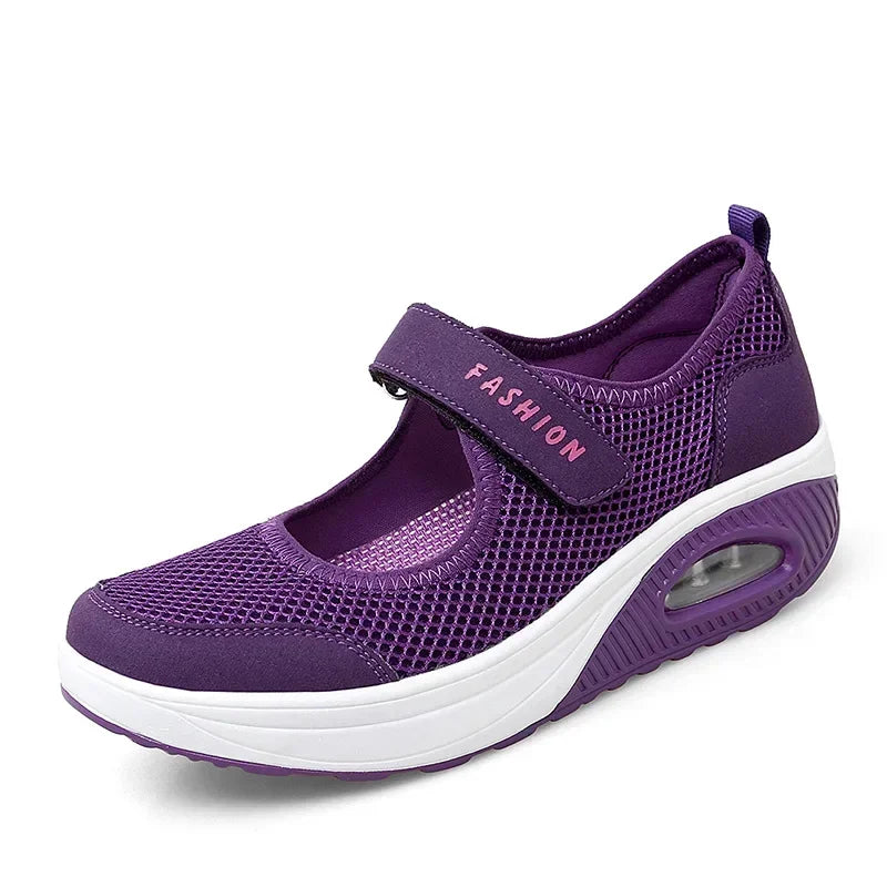 Women's Light Fashion Breathable Mesh Wedge Heels Shoes Casual Shoes Mesh Outdoor Sports Running Designer Sneakers 2024