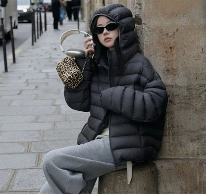 Women's Hooded Quilted Puffer Jacket