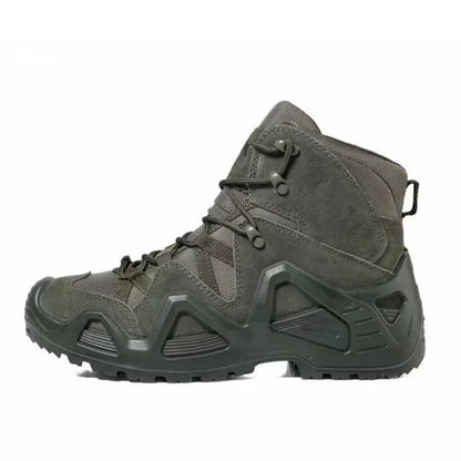 Mens Combat Tactical Boots WaterProof Outdoor Hiking Ankle Work Boots Climbing Botas Tacticas Militar Intervention Safety Shoes