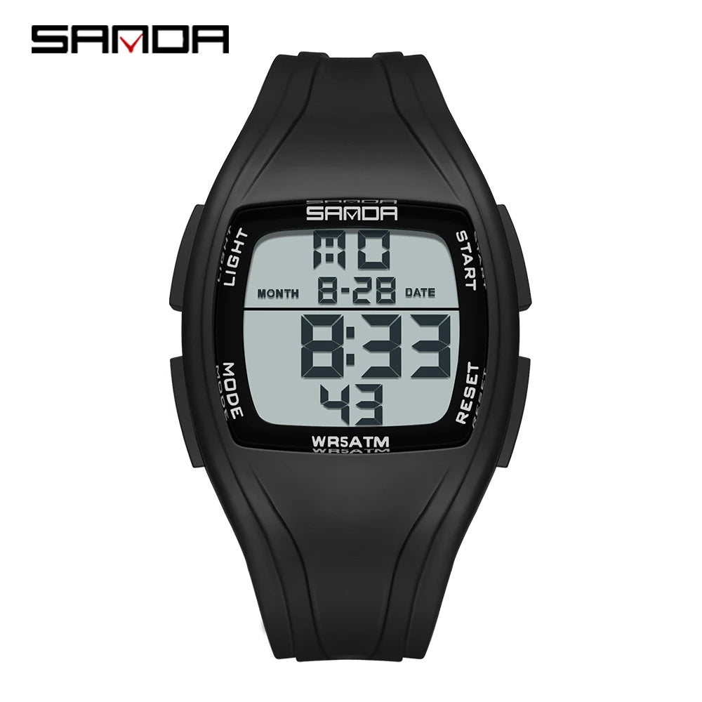 SANDA Sport Watch for Woman Waterproof Luminous Date Ladies Electronic Watches Digital Display Women's Wrisywatches Female Reloj