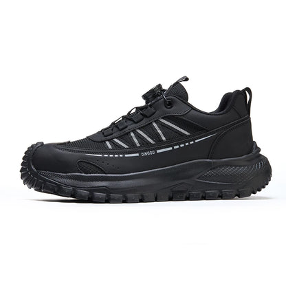 2026 New Rotating Button Men Work Safety Shoes Anti-smash Anti puncture Indestructible shoes Work Sneakers Protection Boots Male