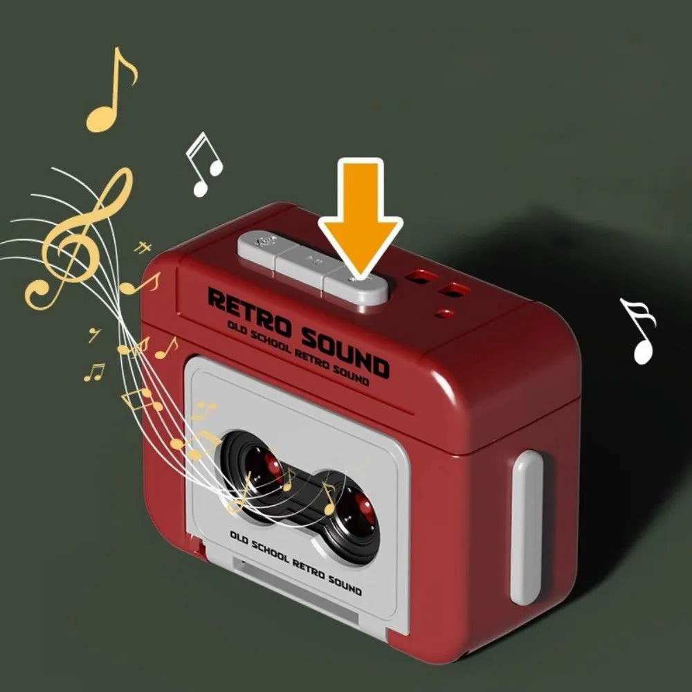 1/2Pcs Retro Recorder Keychain 15S Recorder Cassette Tape Keyring Student Bag Pendant Couple Friends Gift