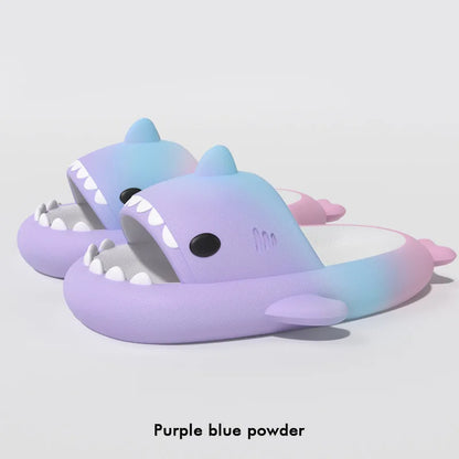 Couples Shark Slippers Women Cartoon Sandals Fashion Men Flip Flops Indoors Bathroom Cute Summer Outdoor Beach Slides Shoes