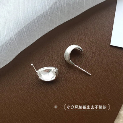 925 Sterling Silver Frosting Small Stud Earrings For Women Piercing Earring Wedding Luxury Quality Jewelry Wholesale Money 925