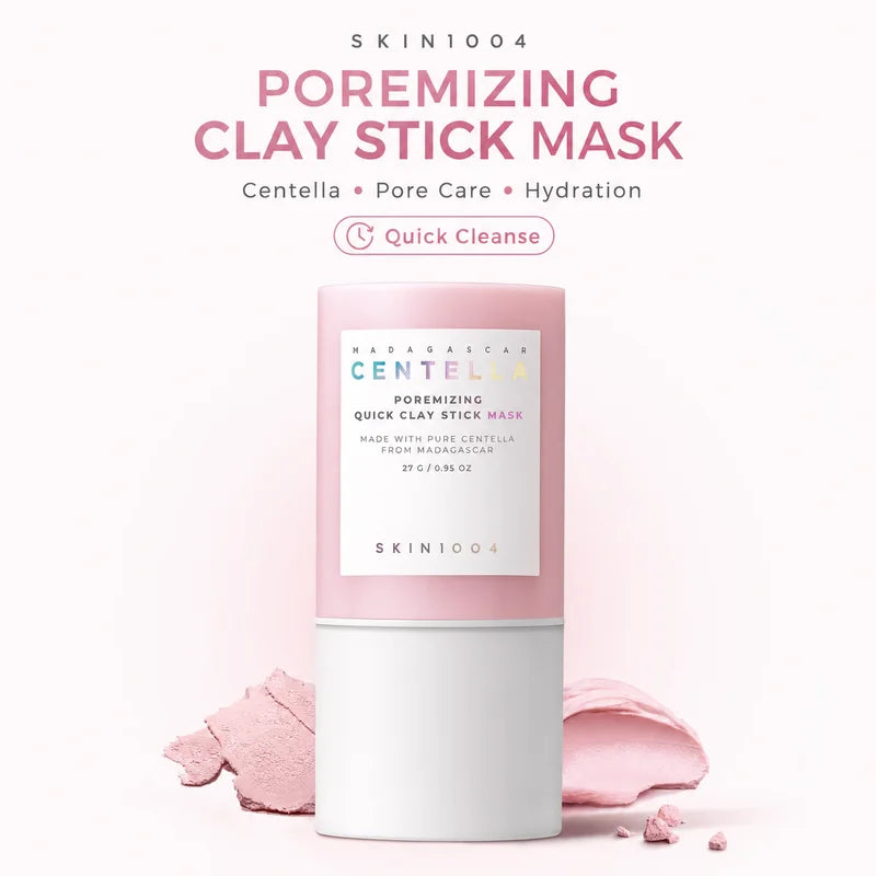 Korean Skincare Centella Poremizing Quick Clay Stick Mask,Facial Moisturizing Soothing Shrink Pore Care Mask Face Care Products
