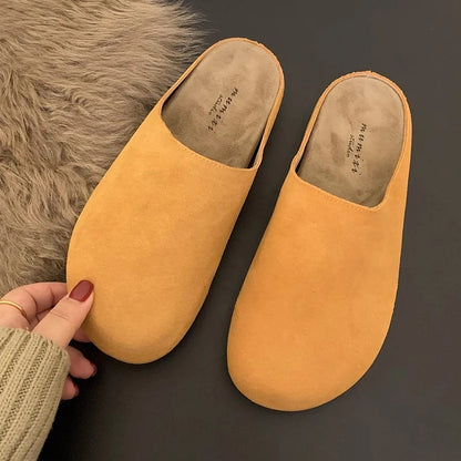 Women's Round-Toe Flat Mules