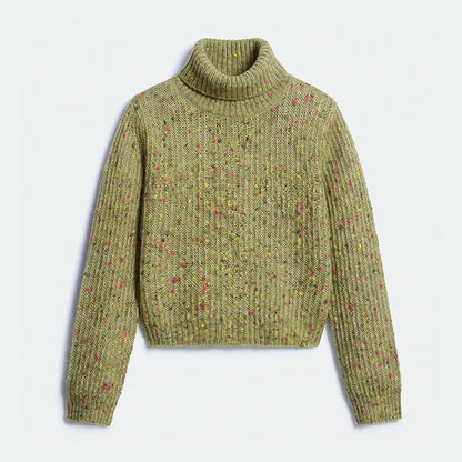 Knitted Cardigan For Women Single Breasted Elastic Hem Pocket O-Neck Women's Sweater Long Sleeve Short Blouse Chic Cardigan Lady