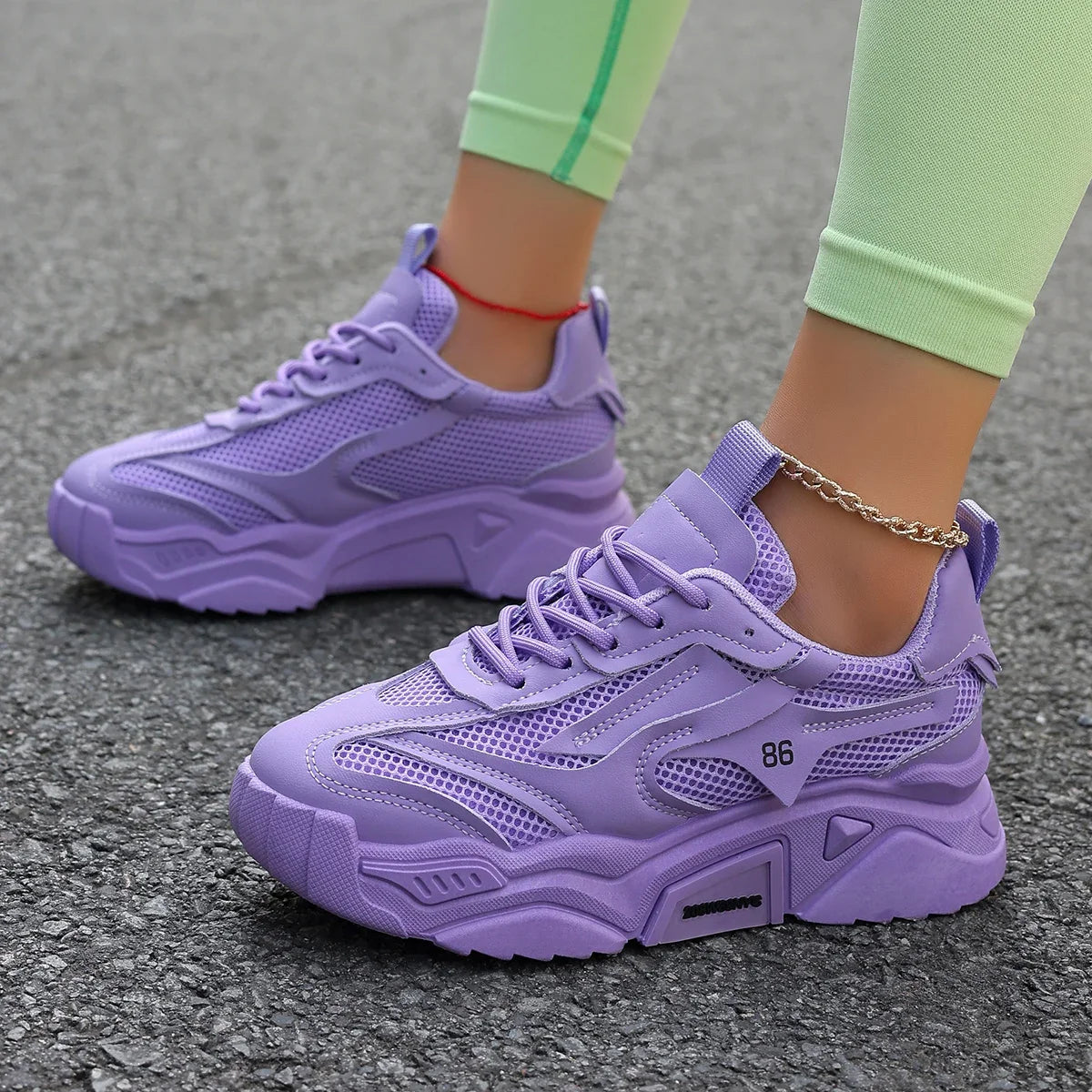 Women Sneakers New Fashion Mesh Breathable Tennis Girl Platform Shoes for Women Outdoor Comfortable Lightweight Sneakers Women