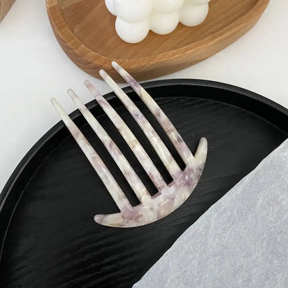 Wide Teeth Acetate Hair Combs Anti-static Traveling Colorful Hairdressing Comb 6 Teeth Fashion Massage Hair Brush Girls Gifts