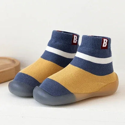 Baby Socks Shoes Infant Color Matching Cute Kids Boys Shoes Doll Soft Soled Child Floor Sneaker BeBe Toddler Girls First Walkers