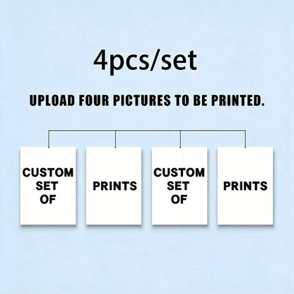 Custom Canvas Prints Photo Wall Art Personalized Poster for Family Life Pets Anime Birthdays Weddings Scenery Home Decor Gifts