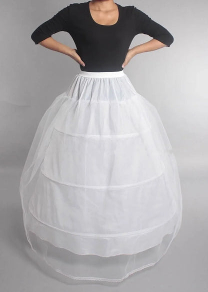High Quality 6 Hoops Wedding Petticoat Crinoline Slip Bridal Underskirt Puffy In Stock Customized