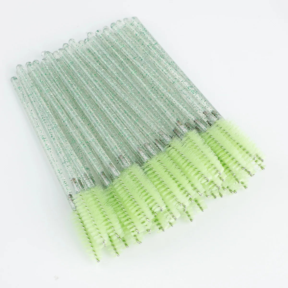 50pcs Disposable Eyelash Brushes Extension Crystal Eyebrow Brush Mascara Wand Eye Lashes Cosmetic Tool Set Makeup Beauty
