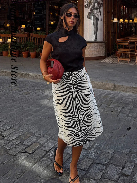Sexy Leopard Print Women's Skirt Slim High Waist Zipper Hip Package Long Skirts Female 2026 Fashion Autumn Party Bottom Lady