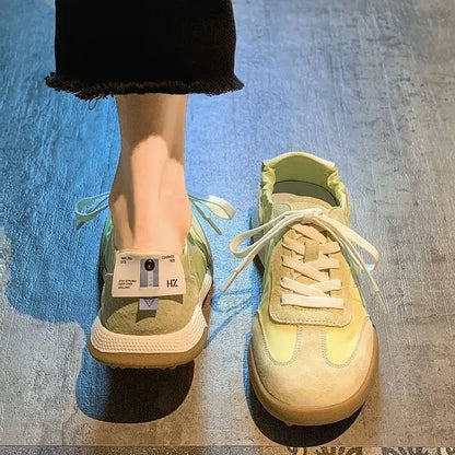 Sneakers Flat Women Footwear Sports Ladies Shoes Lace Up Luxury A On Offer Urban Young On Sale And Low Price Light New In Spring