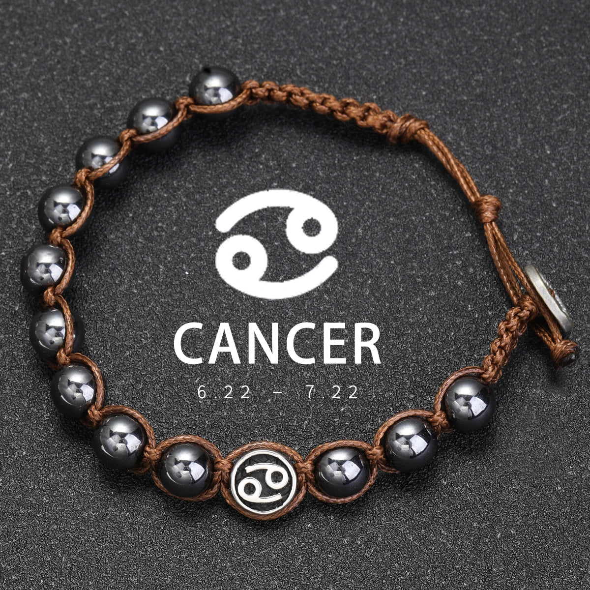 Hand Knitted 12 Zodiac Bracelets Hematite Stainless Steel Leo Libra Bracelet Couples Friendship Gifts Bracelets Jewelry