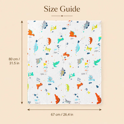 Baby Bath Towel Pure Cotton Gauze Absorbent Newborn Blanket Newborn Baby Shower Bag Children's Towel Soft