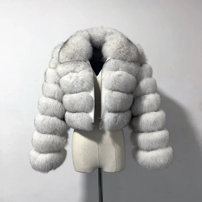 2024 Women's Faux Fur Coat Winter Women Short Warm Thick Faux Fox Fur Coat Vests Raccoon Fake Fur Coat Office Lady Warm Jacket