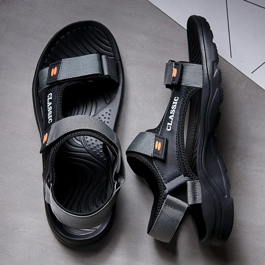 2026 Men Sandals Summer Leisure Beach Holiday Sandals Men Shoes New Outdoor Sneakers Male Retro Comfortable Casual Sandals Men