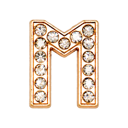 1pcs Metal Gold Luxury Letters Shoe Charms for Clog Alphabet Shoes Decorations Pins for Women Girl Sandal DIY Party Favor Gifts