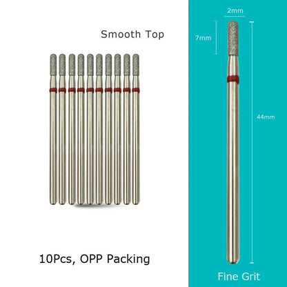 HYTOOS Nail Drill Bits Diamond Cutters for Manicure Cuticle Burr Milling Cutter for Pedicure Nails Accessories Tools