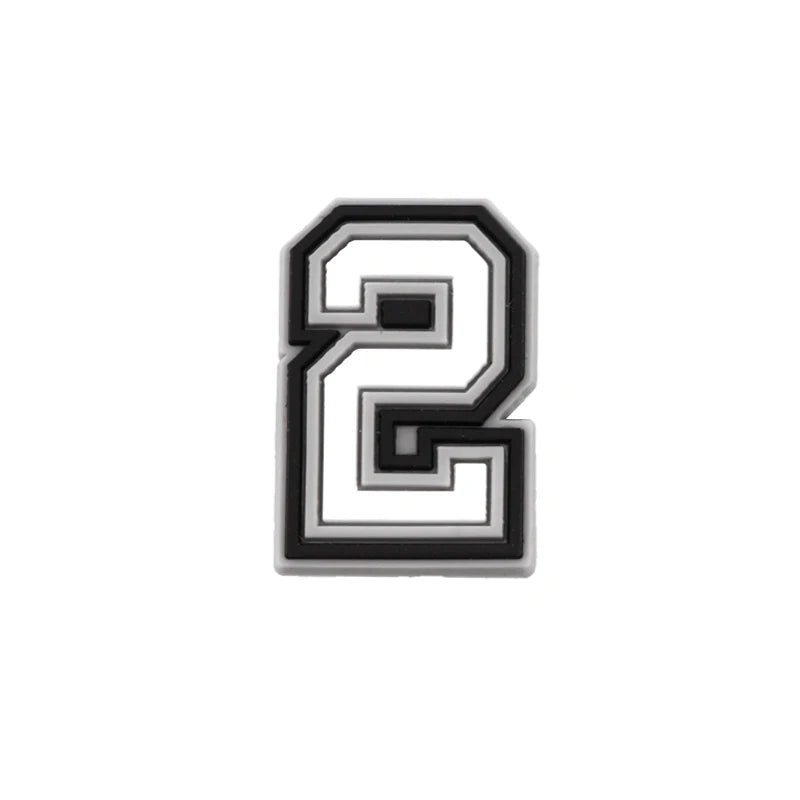 1 PCS Letter Charms for Clog Sandals Shoe Decoration 0-9# Number Alphabet ABC-Z Characters DIY Shoes Pins for Boy Girl Men Women