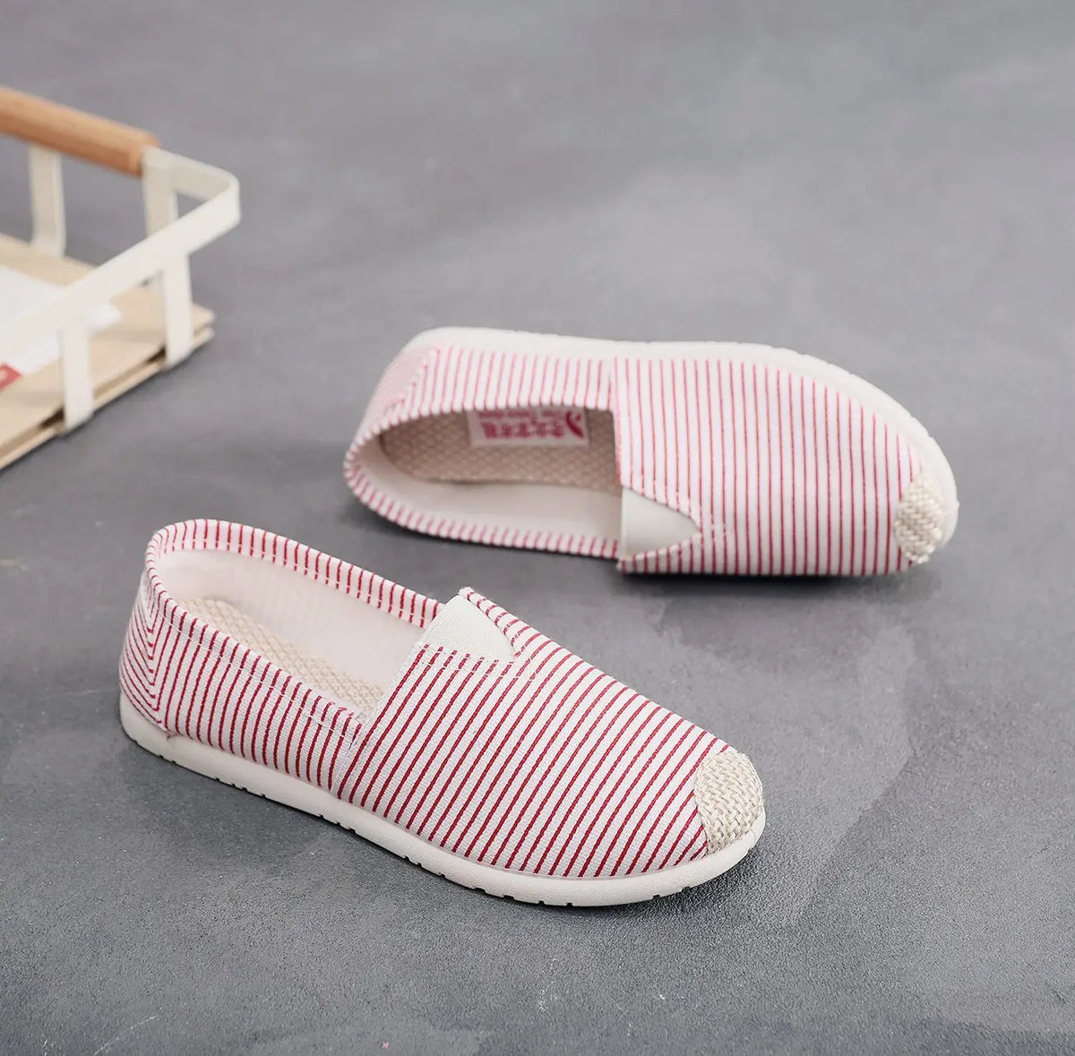 Breathable Mesh Lightweight Casual Shoes Women Fashion Women Slip on Flats Print Fisherman Shoes on Flats Shoes Zapatos De Mujer