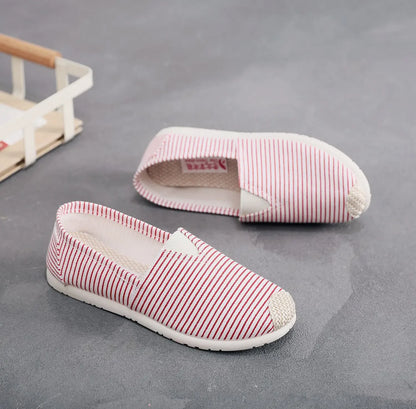Breathable Mesh Lightweight Casual Shoes Women Fashion Women Slip on Flats Print Fisherman Shoes on Flats Shoes Zapatos De Mujer